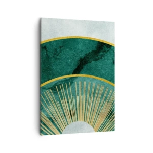 Lærredstryk - Billede på lærred - Et anderledes solsystem - 50x70 cm