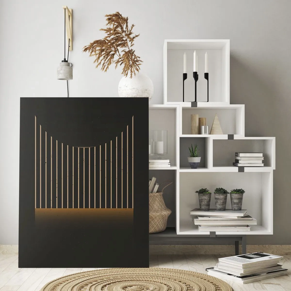 Billede på glas - Udforsk mørket - 70x100 cm