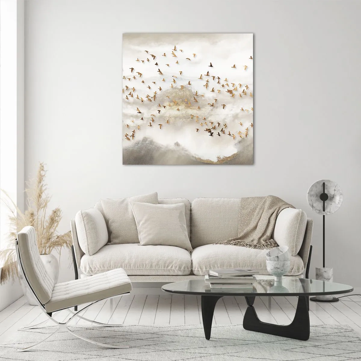 Billede på glas - Det er på tide... - 70x70 cm