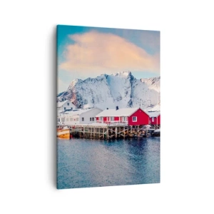Lærredstryk - Billede på lærred - Nordlig tilbagetrækning - 50x70 cm