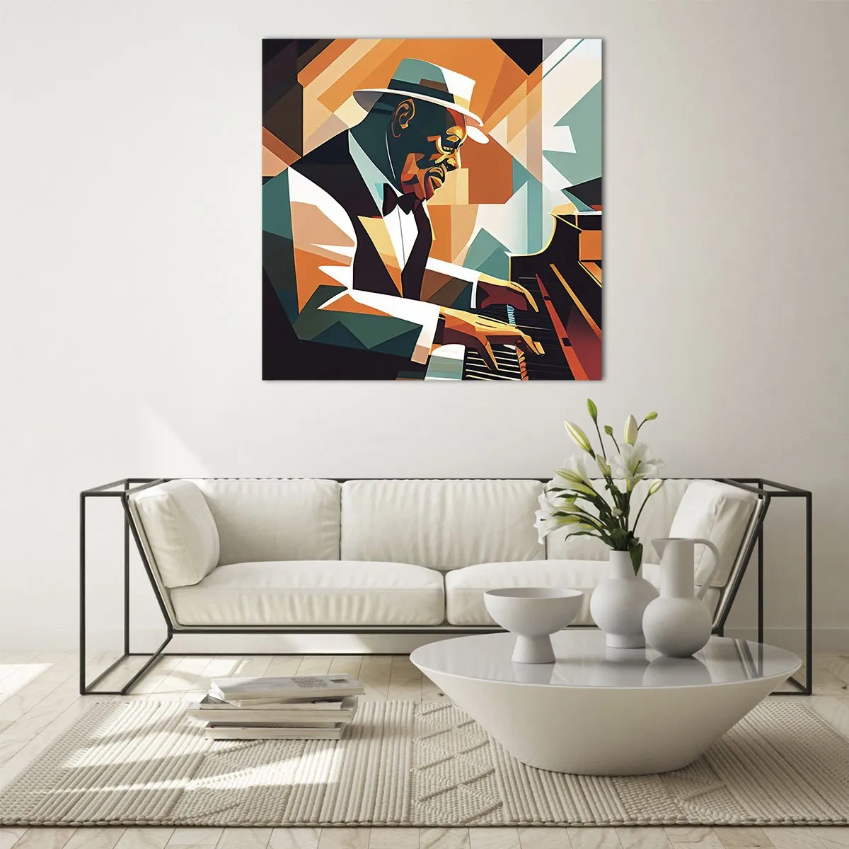 Billede på glas - Alt det jazz - 60x60 cm