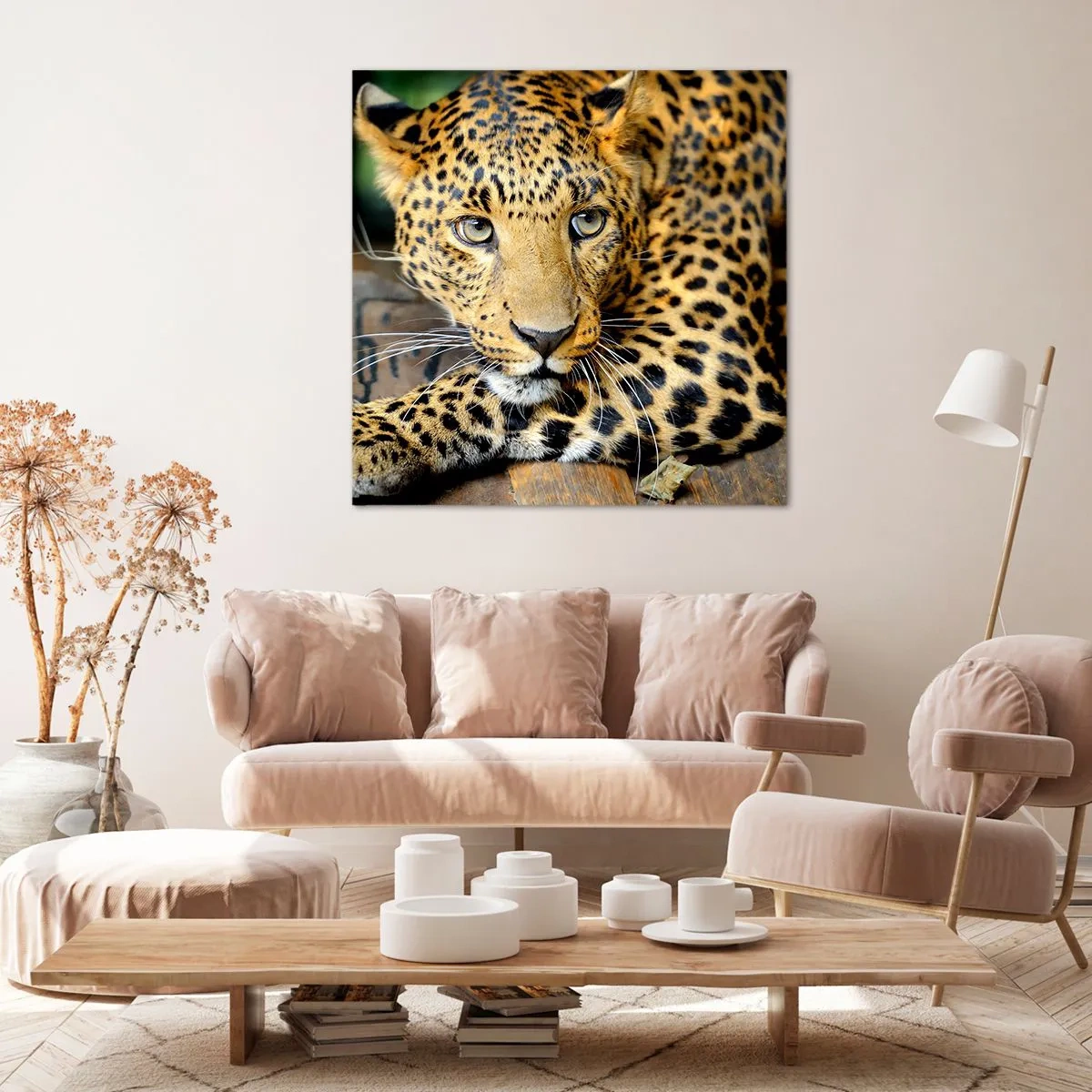 Lærredstryk - Billede på lærred - Vær ikke bange, kom nu - 40x40 cm