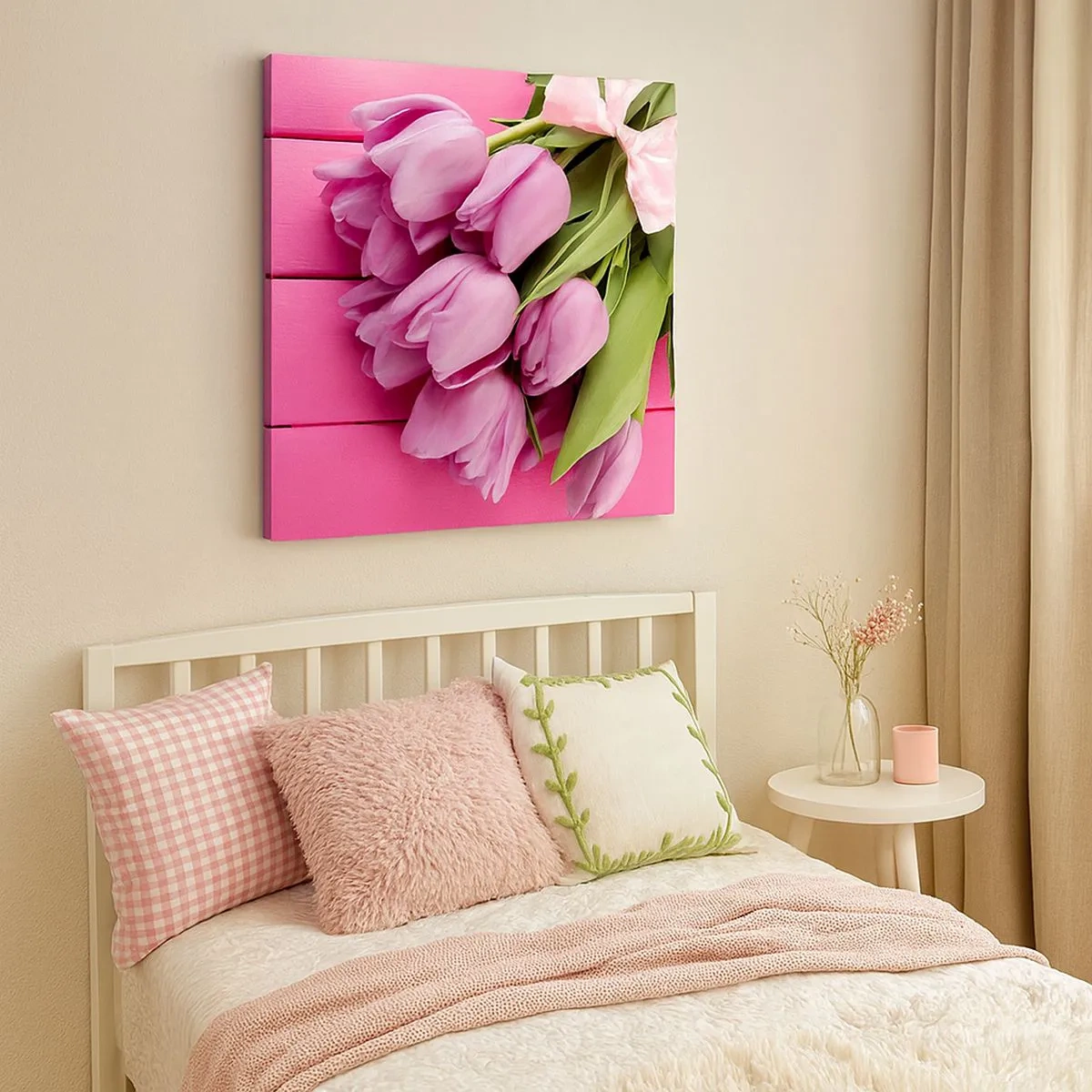 Lærredstryk - Billede på lærred - Kun til dig - 30x30 cm