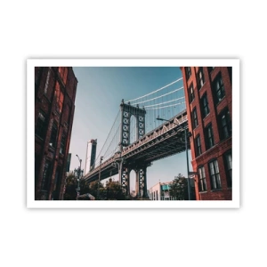 Plakat - Over byens bølger - 100x70 cm