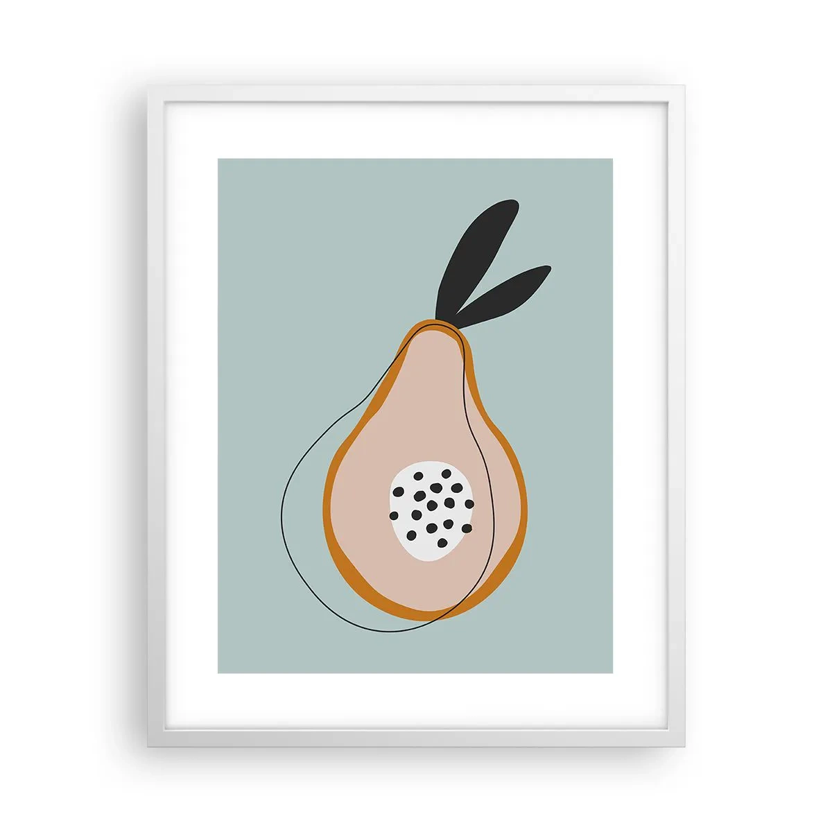 Plakat i hvid ramme - Trænge ind i tingenes natur - 40x50 cm