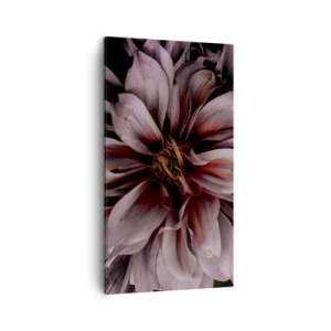 Lærredstryk - Billede på lærred - Blomstret hjerte - 45x80 cm