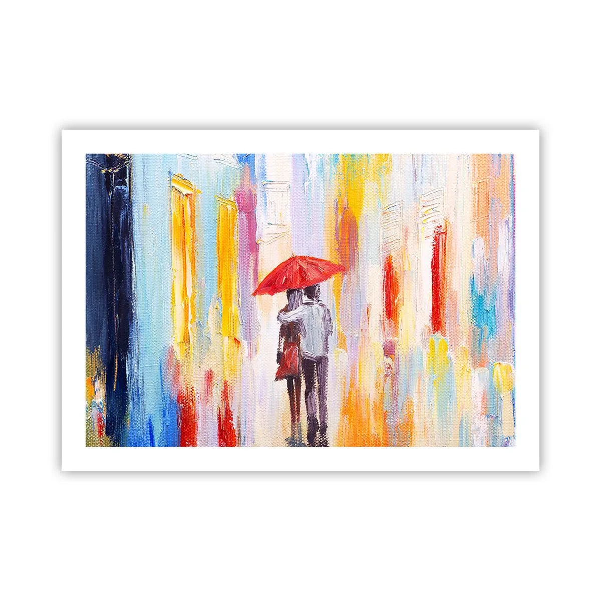 Plakat - Lad det regne  mere - 70x50 cm