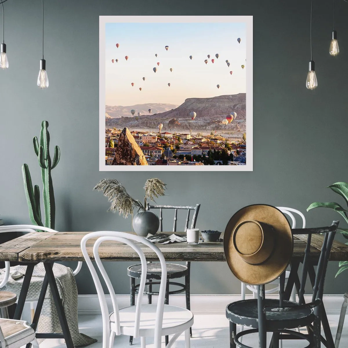 Plakat - Som skibe på himlen - 60x60 cm