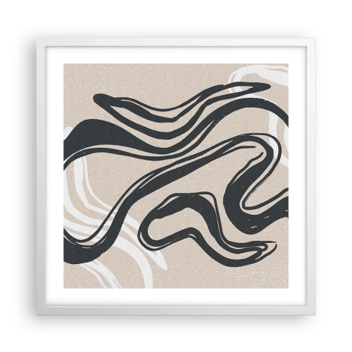 Plakat i hvid ramme - Multipliceret udtryk - 50x50 cm