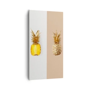 Lærredstryk - Billede på lærred - Ananas til os - 55x100 cm