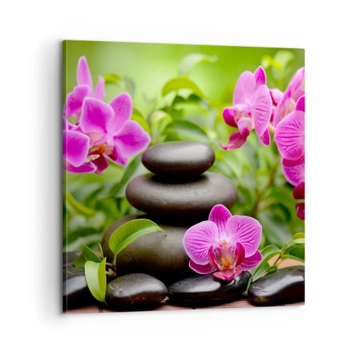 Lærredstryk - Billede på lærred - Pyramide af ro og fred - 60x60 cm