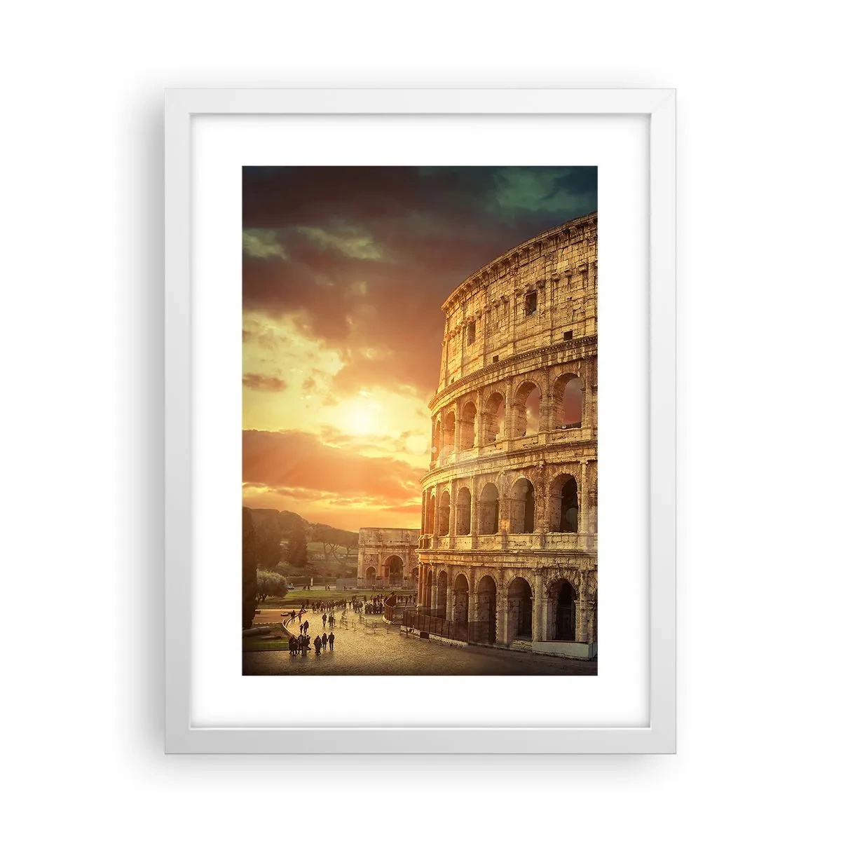 Plakat i hvid ramme - Kolossalt indtryk - 30x40 cm