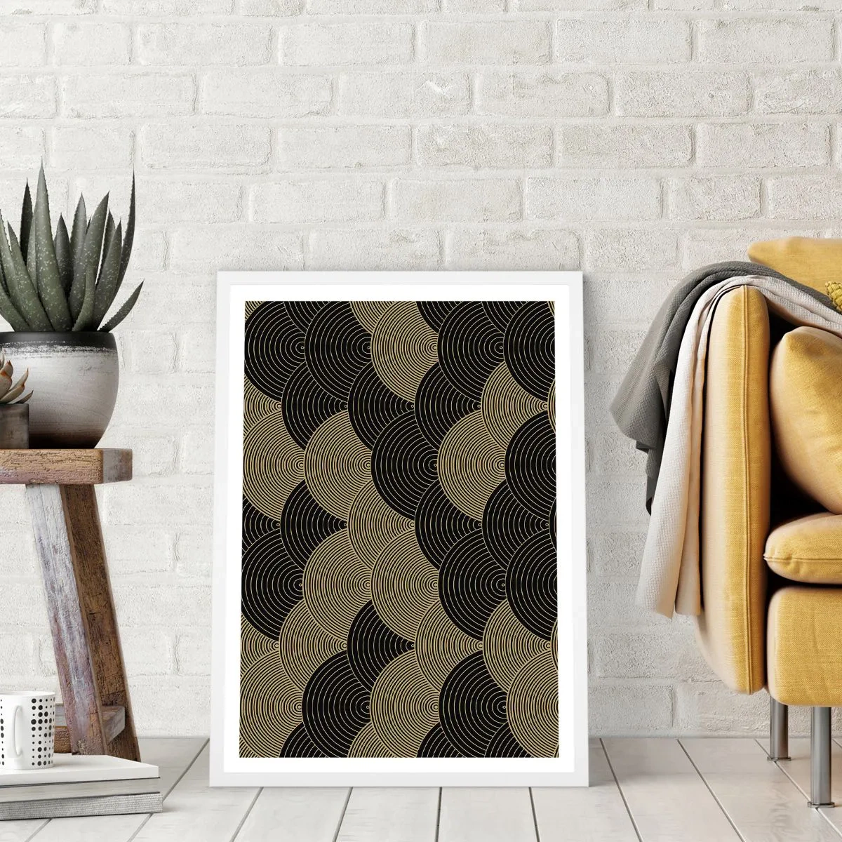 Plakat i hvid ramme - Enhed i mangfoldighed - 40x50 cm