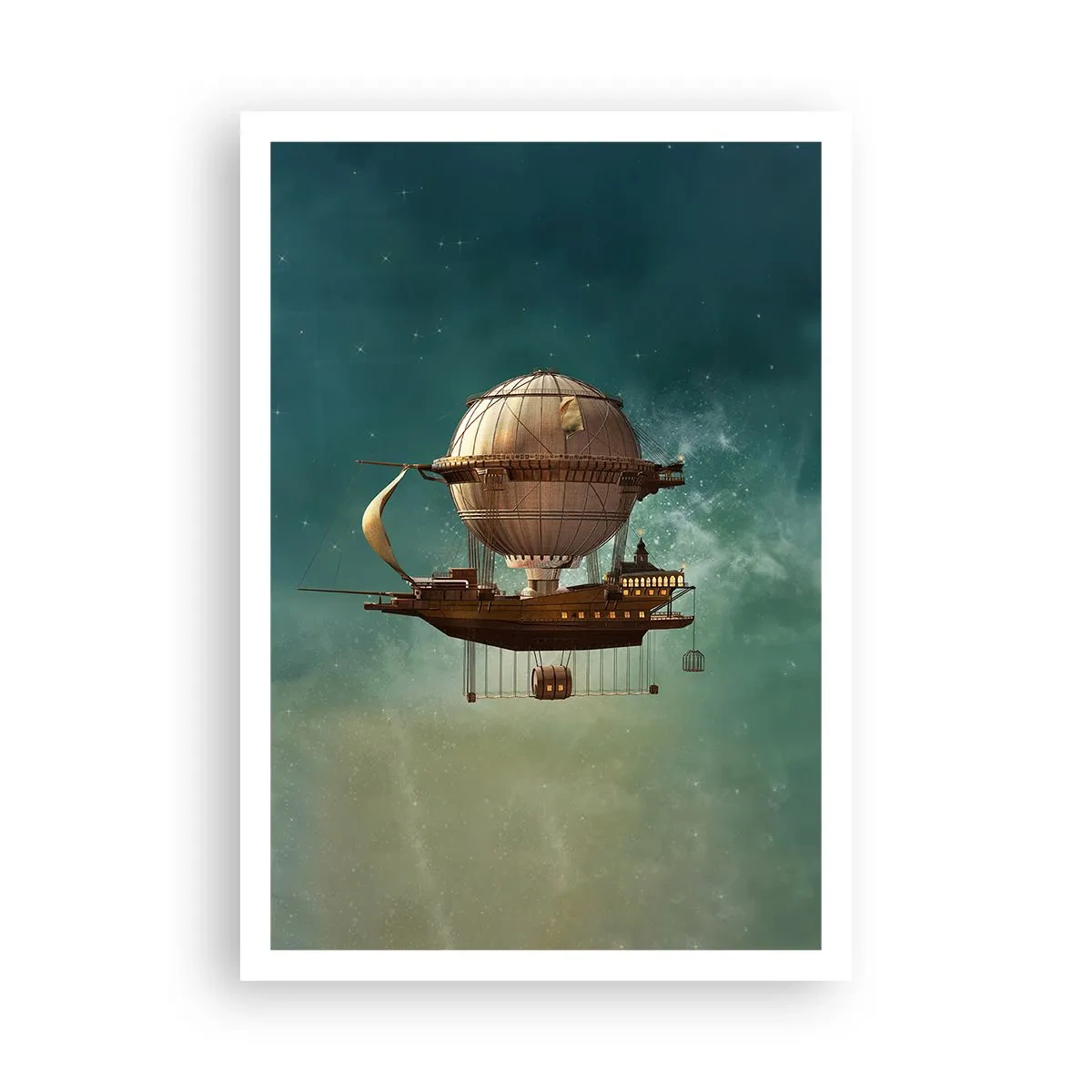Plakat - Jules Verne hilser - 70x100 cm