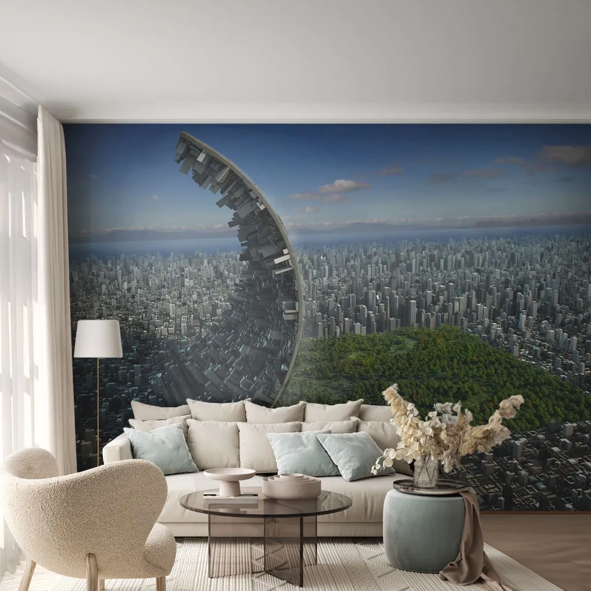 Fototapet Premium Sand - Naturen er evig - Abstraktion, Arkitektur, Design - 100x70 cm