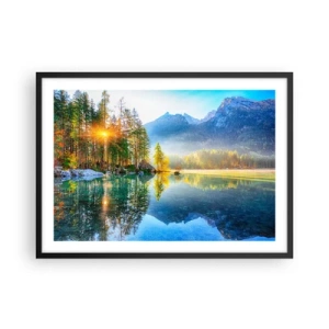 Plakat i sort ramme - Majestæt og sødme - 70x50 cm