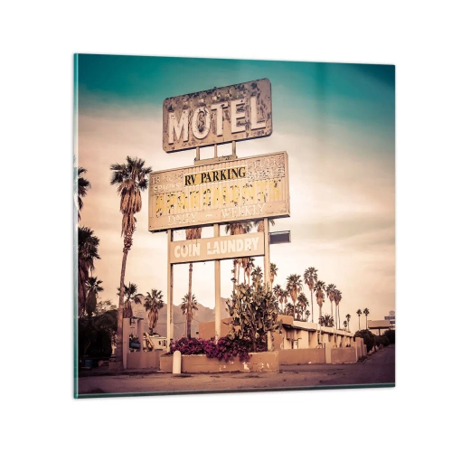 Billede på glas - Her er tiden standset - 70x70 cm