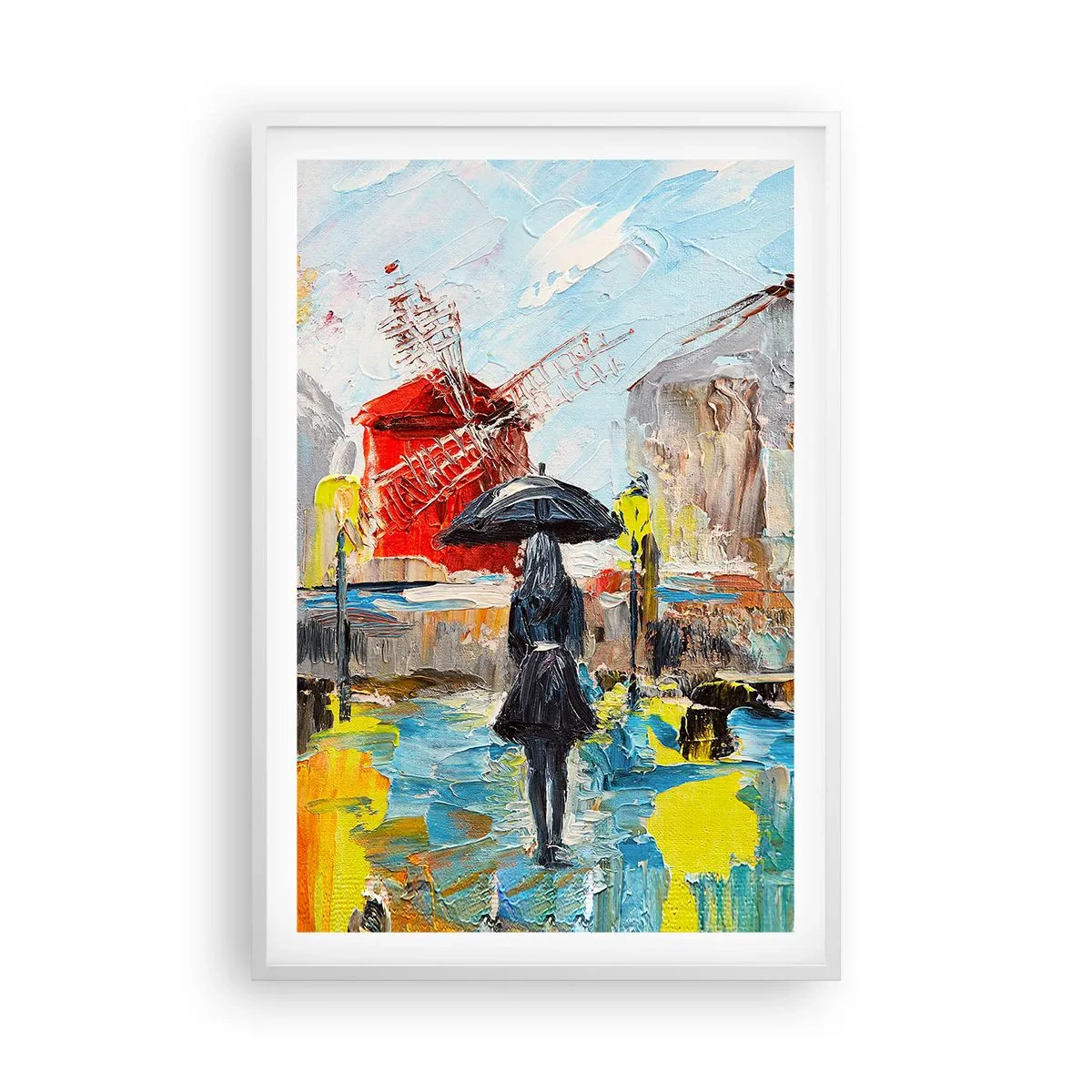 Plakat i hvid ramme - Parisiske legender - 61x91 cm