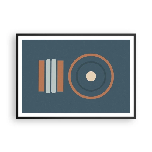 Plakat i sort ramme - Essensen af tingene - 100x70 cm