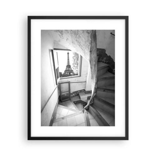 Plakat i sort ramme - Sikke en udsigt! - 40x50 cm