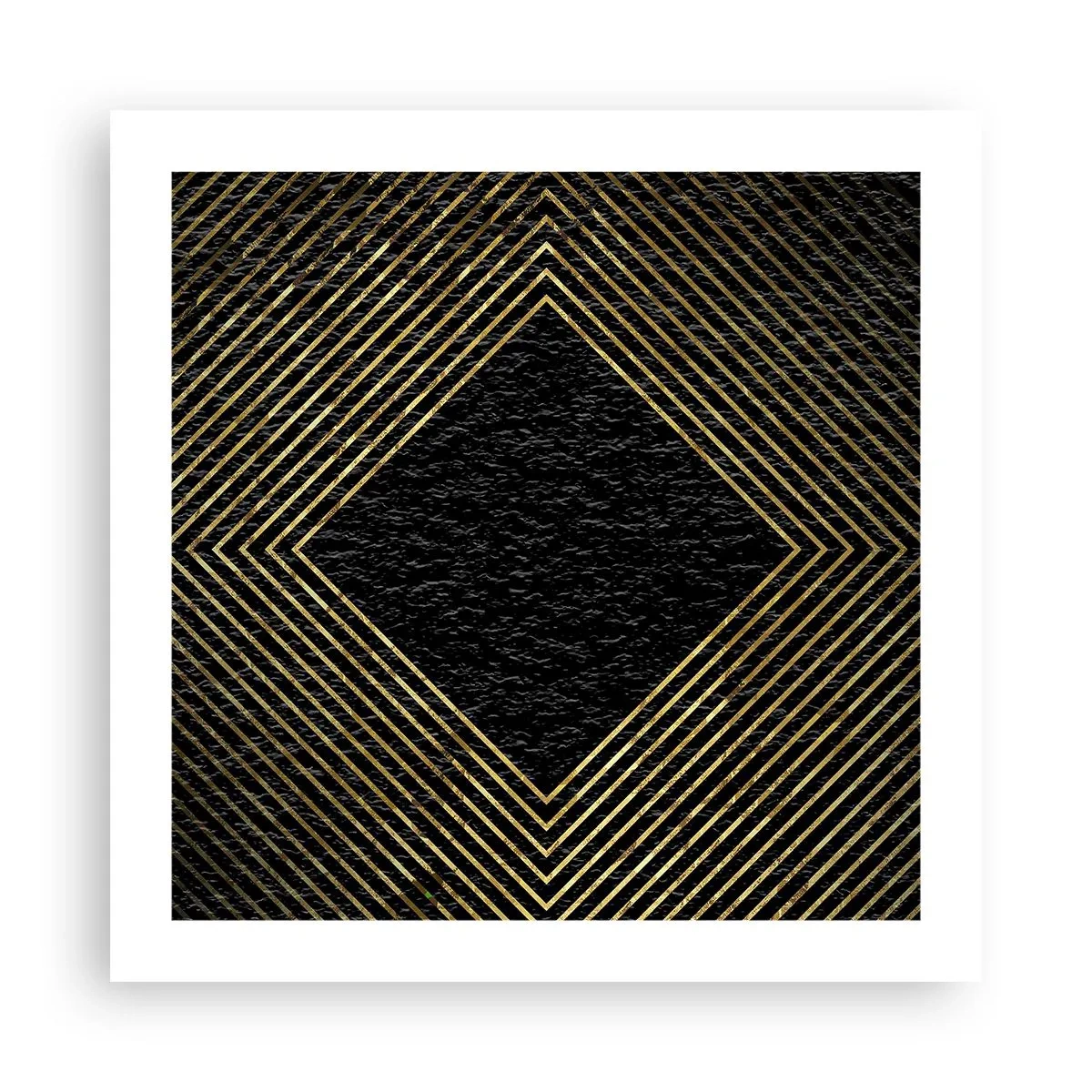 Plakat - Geometri i glamour-stil - 50x50 cm