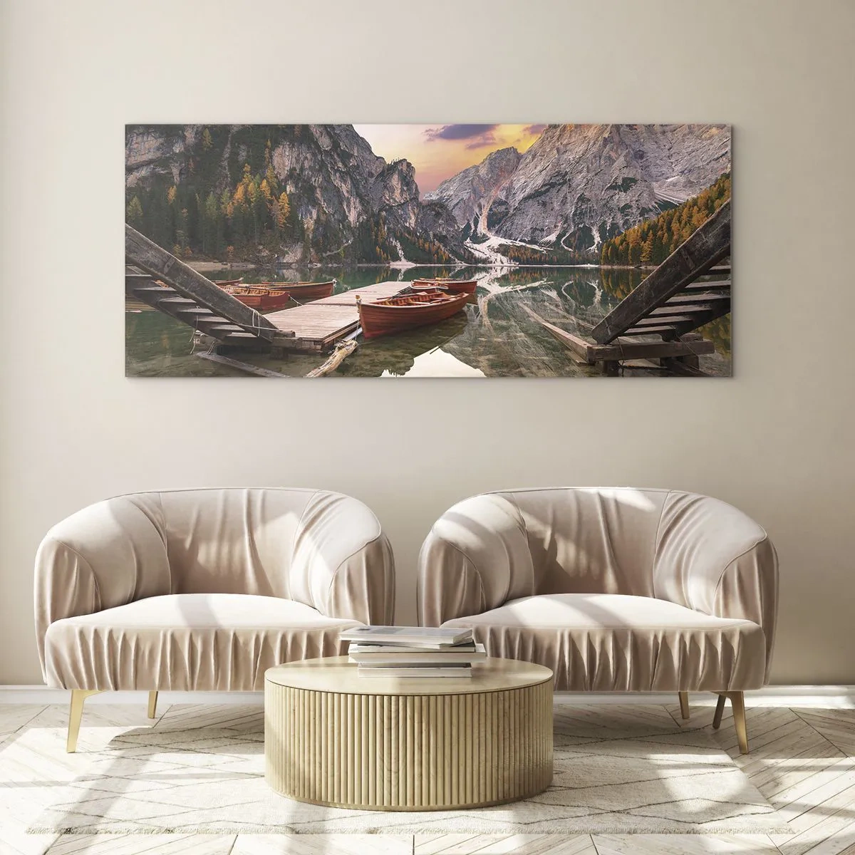 Billede på glas - Dagens løfte - 140x50 cm