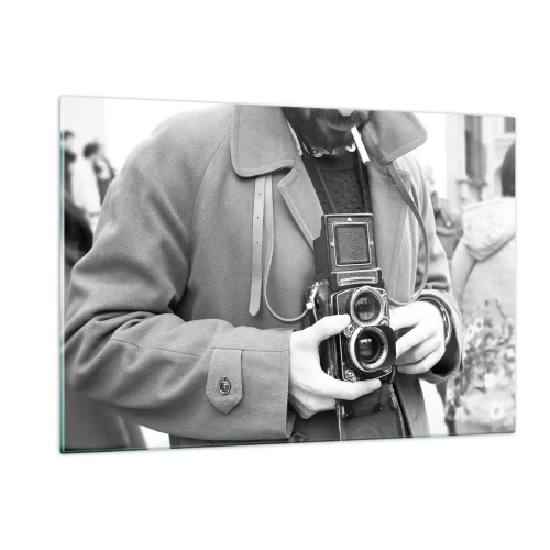 Billede på glas - I retro stil - 120x80 cm