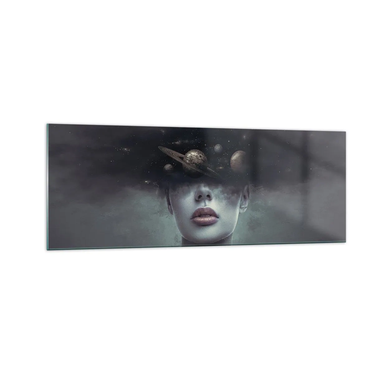 Billede på glas - Og planeterne er ved at gå amok... - 140x50 cm