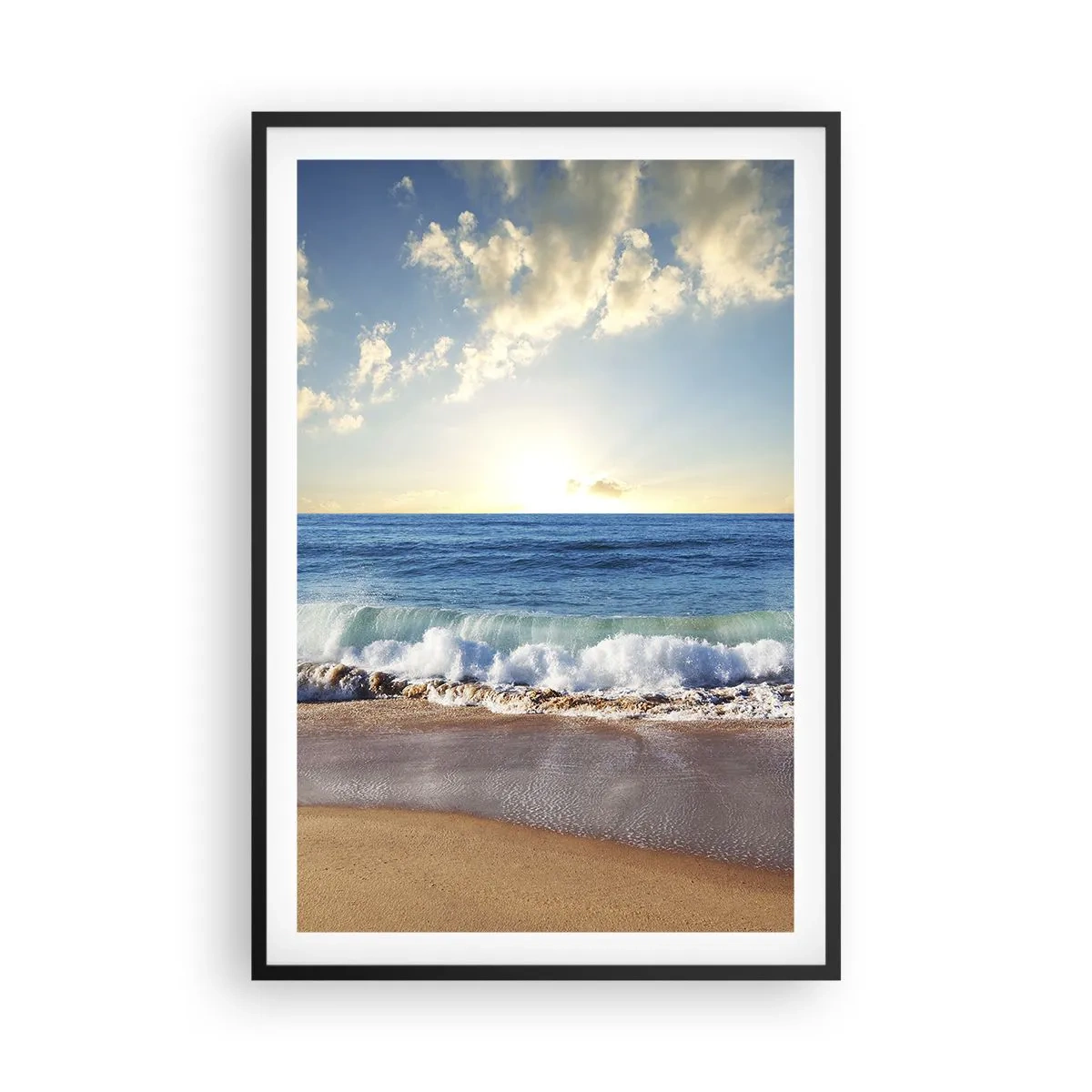 Plakat i sort ramme - Bevægelse og stilhed på samme tid - 61x91 cm