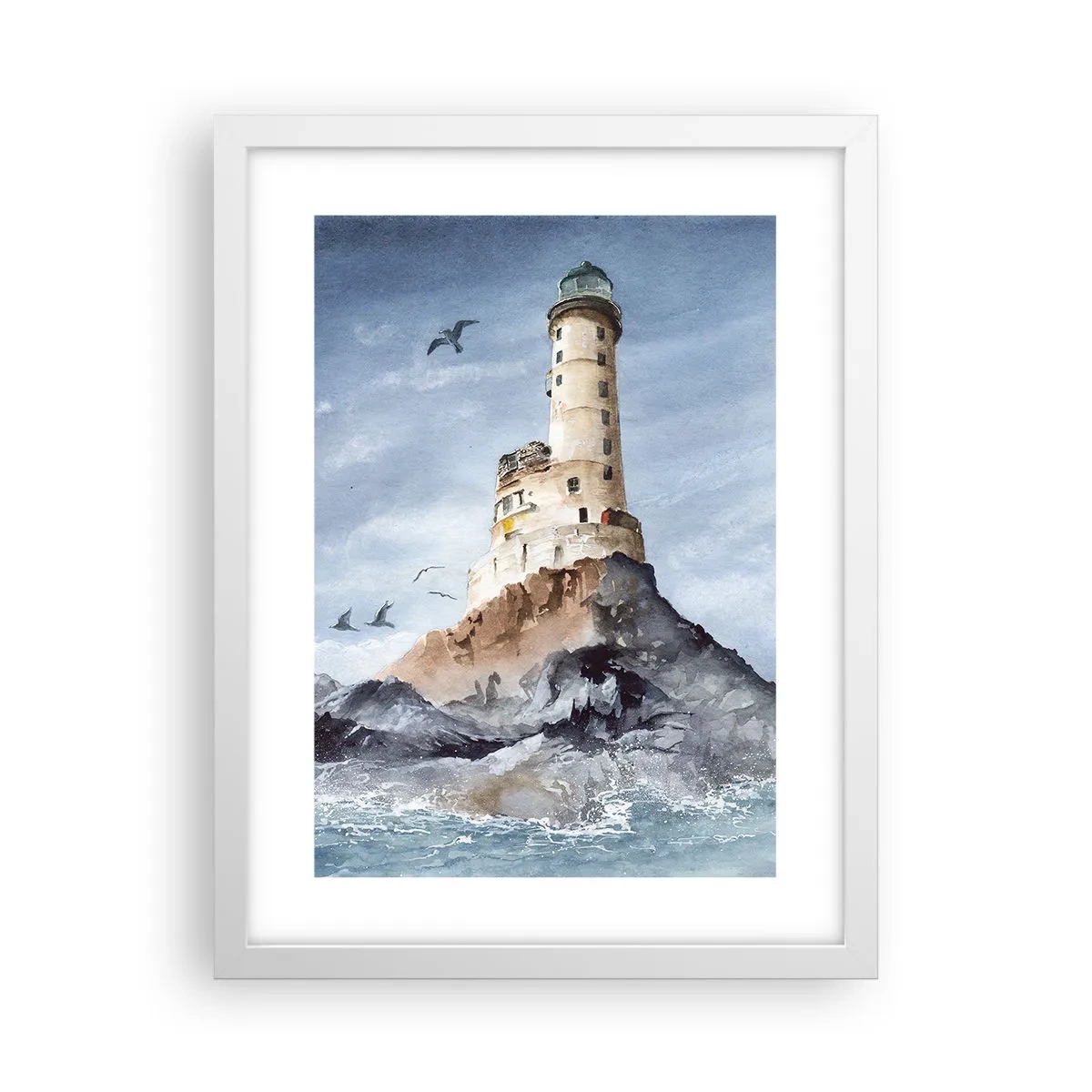 Plakat i hvid ramme - Uovervindelig - 30x40 cm