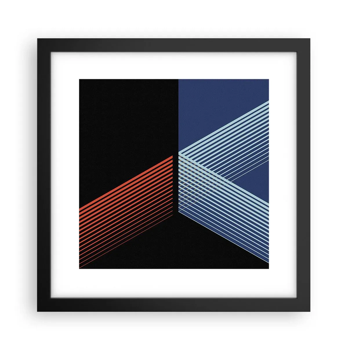 Plakat i sort ramme - En simpel historie - 30x30 cm