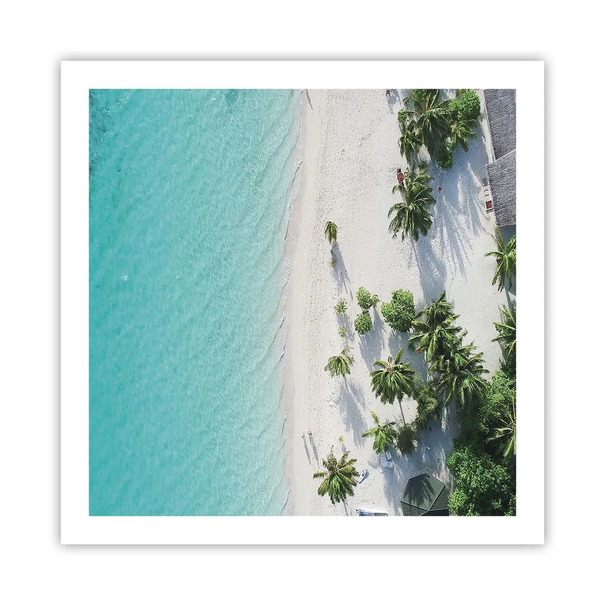 Plakat - Ferie i paradis - 60x60 cm