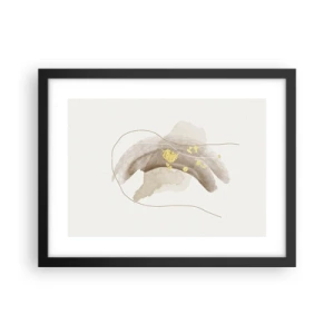 Plakat i sort ramme - Mødt i rummet - 40x30 cm