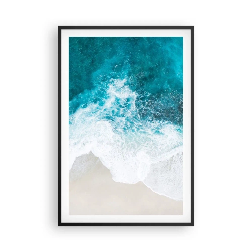 Plakat i sort ramme - Naturlig kærtegn - 61x91 cm