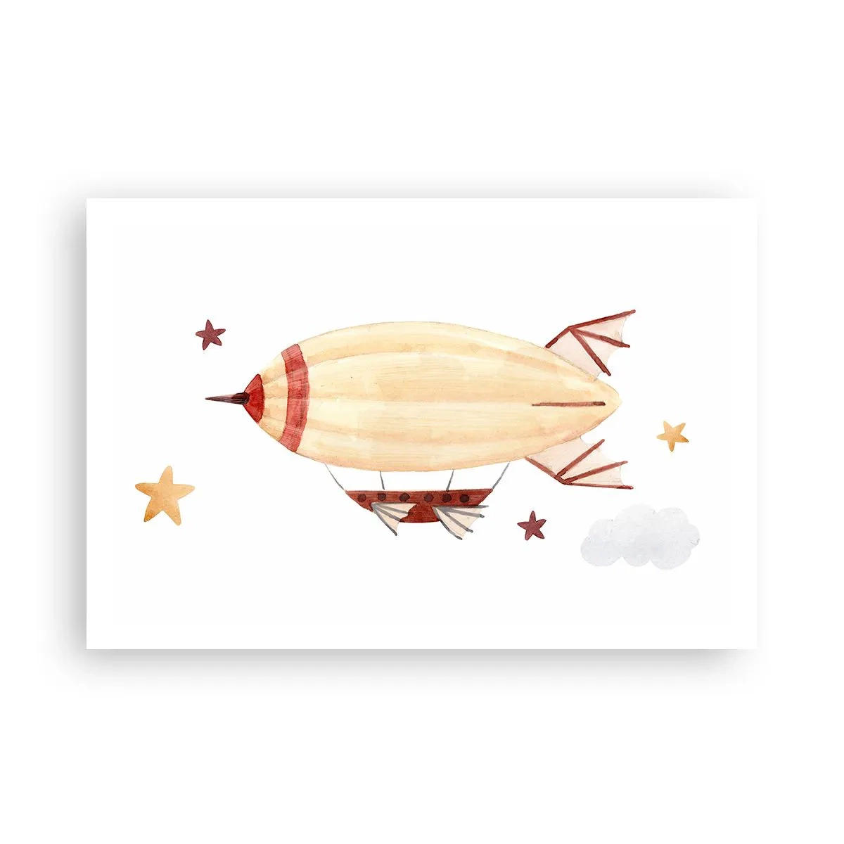 Plakat - Et luftskib - 91x61 cm