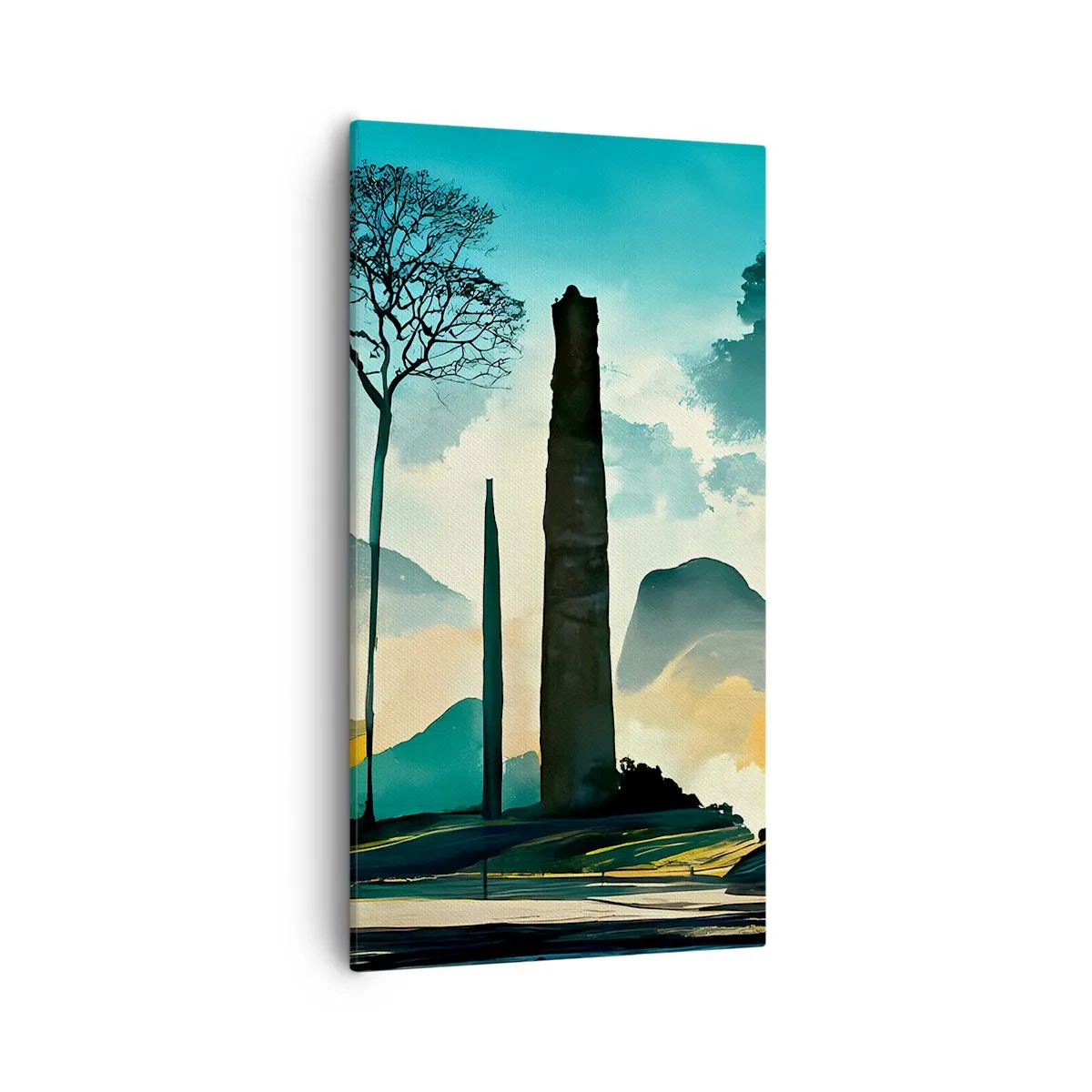 Lærredstryk - Billede på lærred - Stadig højere og højere - 55x100 cm