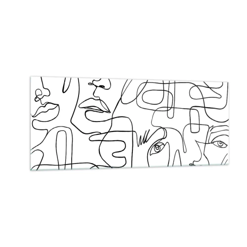 Billede på glas - I sammenfiltrede følelser - 100x40 cm