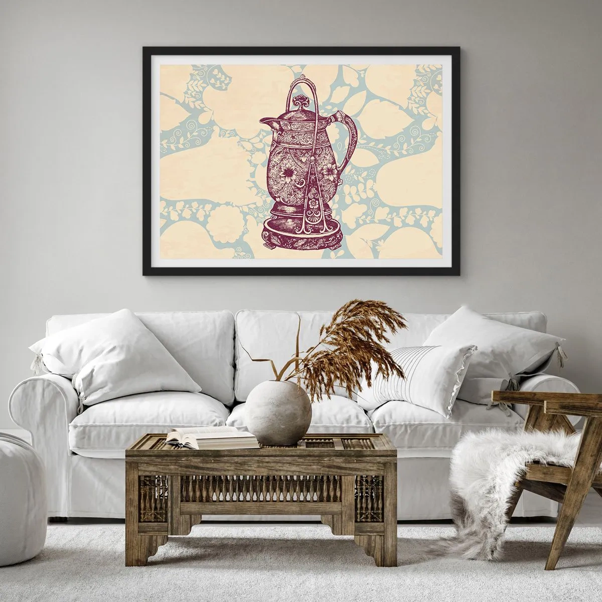 Plakat i sort ramme - Skønheden i hverdagslivet - 40x30 cm