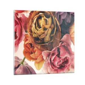 Billede på glas - Fejring af livet - 50x50 cm