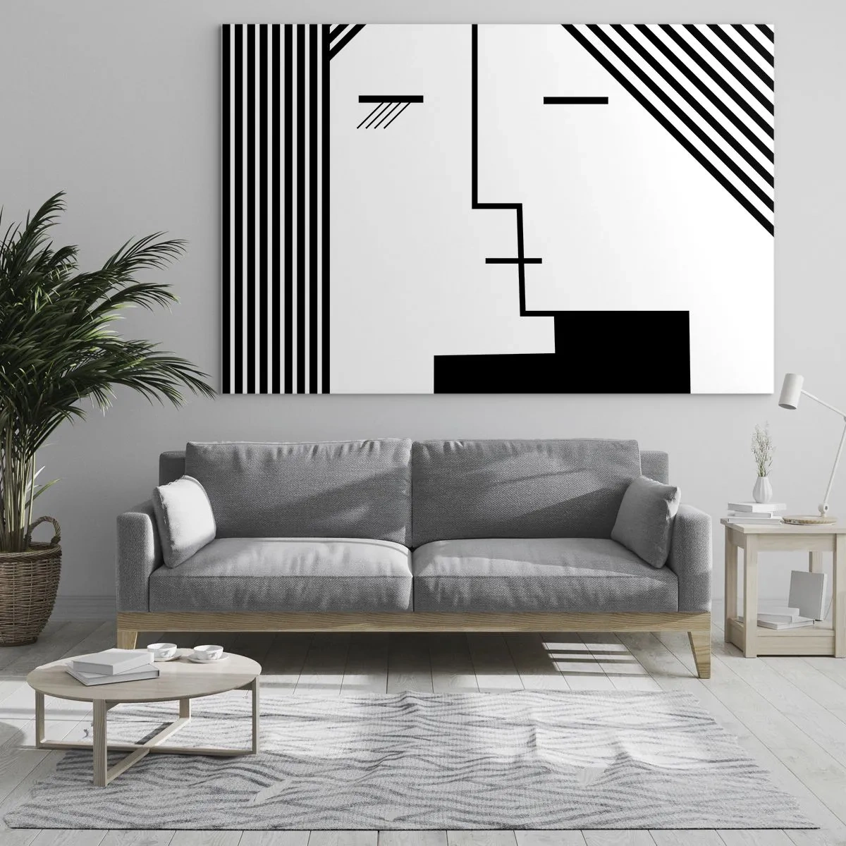 Billede på glas - Bare et kys - 120x80 cm