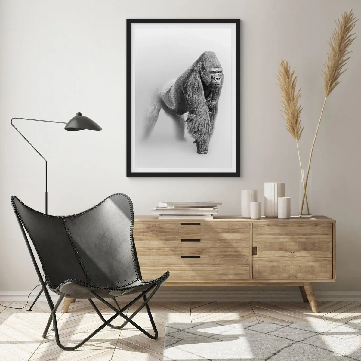 Plakat i sort ramme - Selvsikker på sin styrke - 40x50 cm