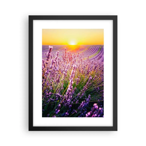 Plakat i sort ramme - Duftende plet - 30x40 cm