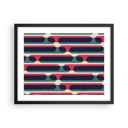 Plakat i sort ramme - Indad og fremad - 50x40 cm