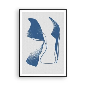 Plakat i sort ramme - Bevinget abstraktion - 70x100 cm