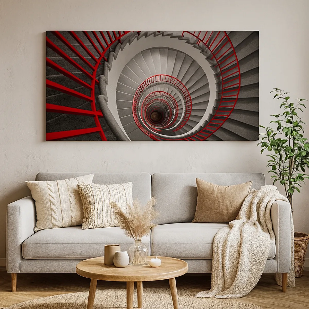 Lærredstryk - Billede på lærred - Arkitektoniske lege - 30x30 cm