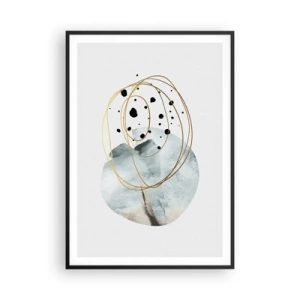 Plakat i sort ramme - I rummets favntag - 70x100 cm