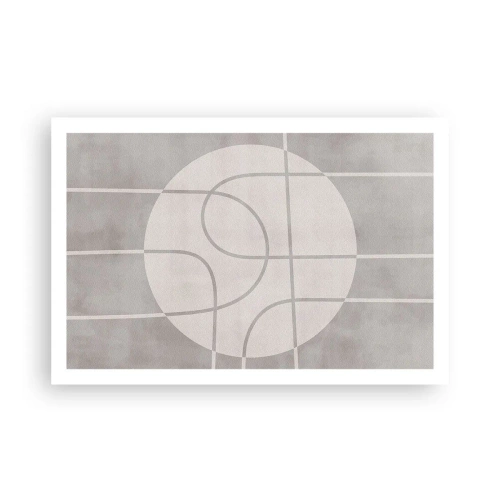 Plakat - Cirkulær og lige frem - 91x61 cm
