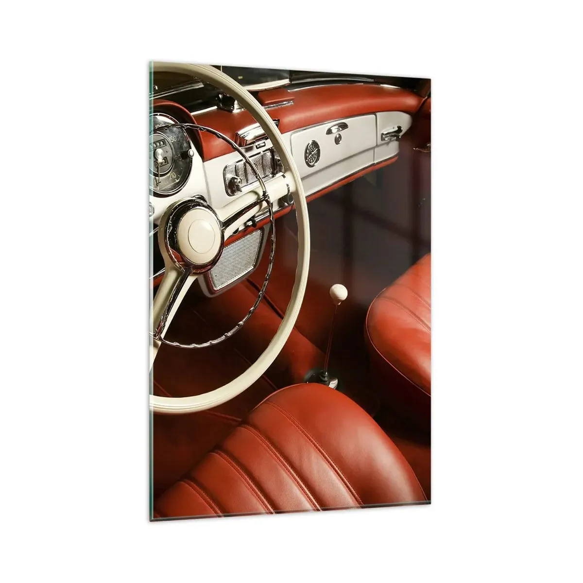 Billede på glas - Luksus i vintage stil - 80x120 cm