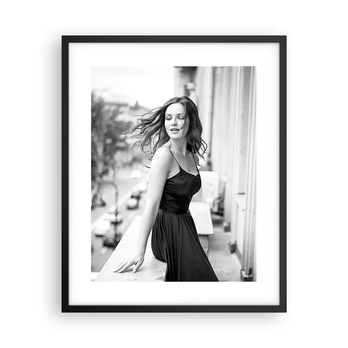 Plakat i sort ramme - Bestemt en pariser - 40x50 cm