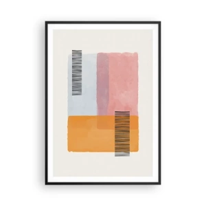 Plakat i sort ramme - Fra hjørne til hjørne - 70x100 cm